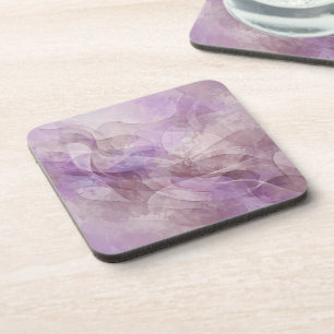Lavender Dreamy Swirl Lilac Mauve Lavender Coaster