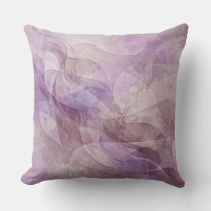 Lavender Dreamy Swirl Lilac Mauve Lavender Cushion