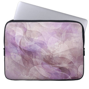 Lavender Dreamy Swirl Lilac Mauve Lavender Laptop Sleeve