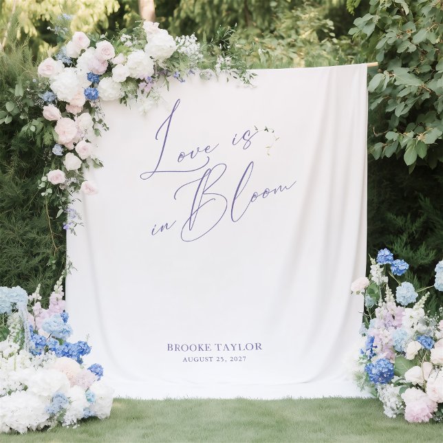 Lavender Elegant Bridal Shower Backdrops Banner Tapestry (Lavender Elegant Bridal Shower Backdrops Banner)