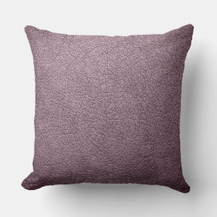Lavender Elegant Leather Look Cushion