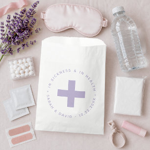 Lavender Emergency Kit In Sickness and in Health Favour Bag