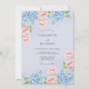 Lavender Enchanted Spring Wedding Invitation