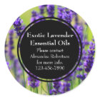Lavender Essential Oil Business Bottle Label