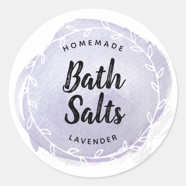 Lavender Essential Oil Craft Sticker Label (Front)