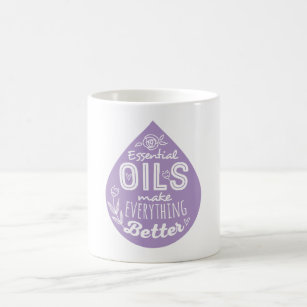 Lavender Essential Oil Drop Coffee Mug