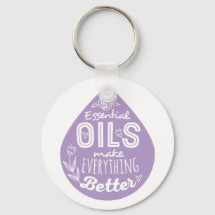 Lavender Essential Oil Key Ring
