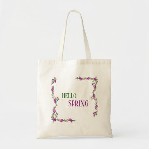 Lavender Eucalyptus Greenery Tote Bag