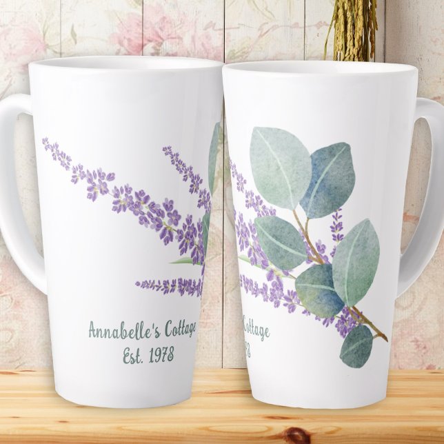 Lavender Eucalyptus My Kitchen  Latte Mug (Creator Uploaded)