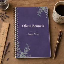 Lavender Eucalyptus Personalised Name and Subject