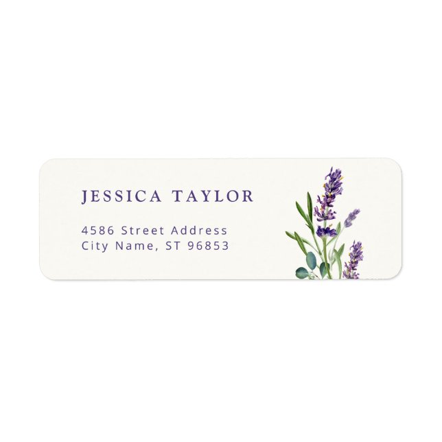 Lavender & Eucalyptus Return Address Label (Front)