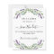 Lavender eucalyptus wedding budget save the date