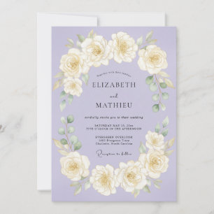 Lavender Exquisite Spring Wedding Invitation