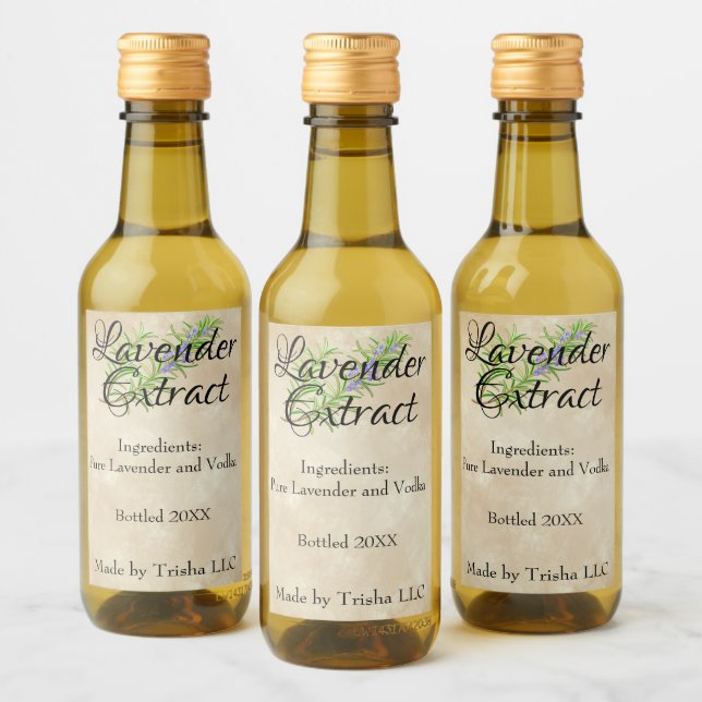 Lavender Extract Oil  Custom Label (Bottles)