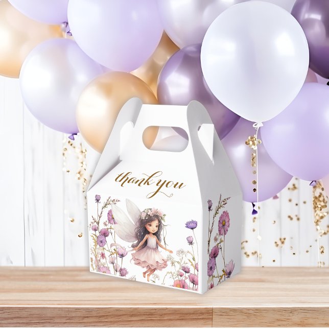 Lavender Fairy wildflower pixie birthday Favour Box (Creator Uploaded)