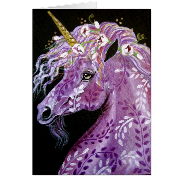 Lavender Fantasy Unicorn (Front)