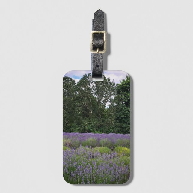 Lavender Farm Luggage Tag (Front Vertical)