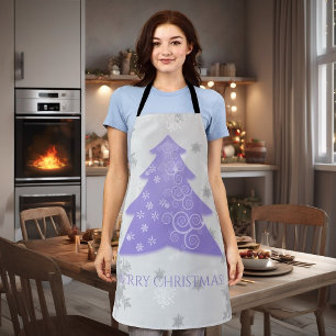 Lavender Festive Christmas Tree Apron