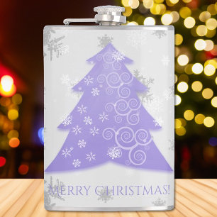 Lavender Festive Christmas Tree Flask