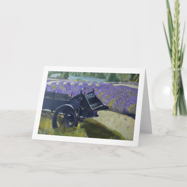 "Lavender Field" by Trina Chow Card (Front)
