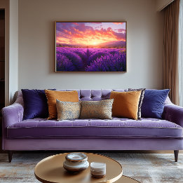 Lavender Field in Provence Canvas Print