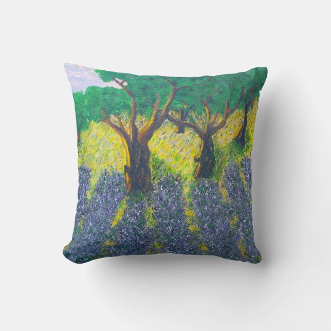 Lavender Field Pillow (Front)
