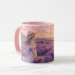 Lavender Field Sunset Mug