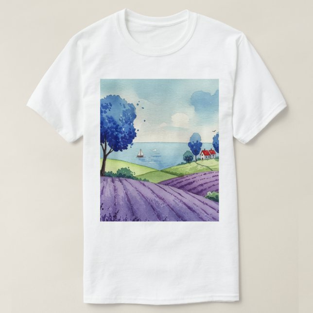 Lavender field T-Shirt (Design Front)