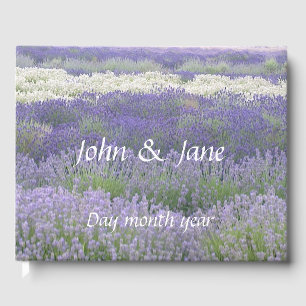Lavender Field Wedding Guestbook