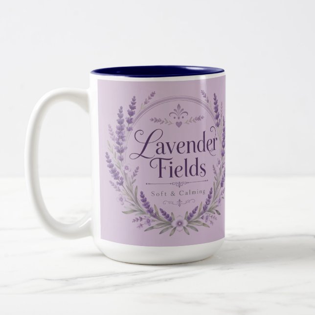 Lavender Fields Accent Mug (Left)