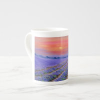Lavender Fields at Sunset