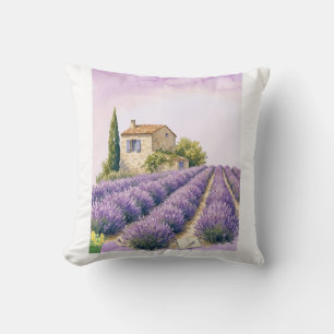 Lavender Fields in Provence Cushion