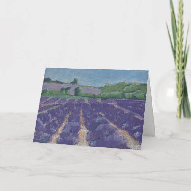 Lavender Fields in Provence - France - Card (Front)