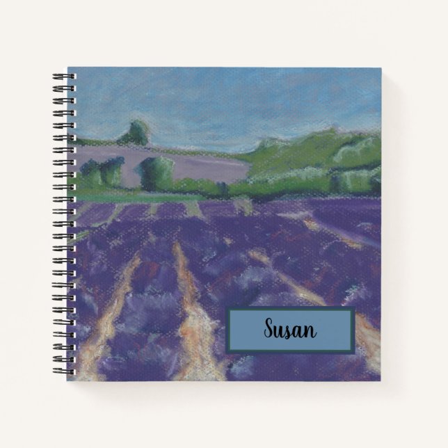 Lavender Fields in Provence - Notebook (Front)