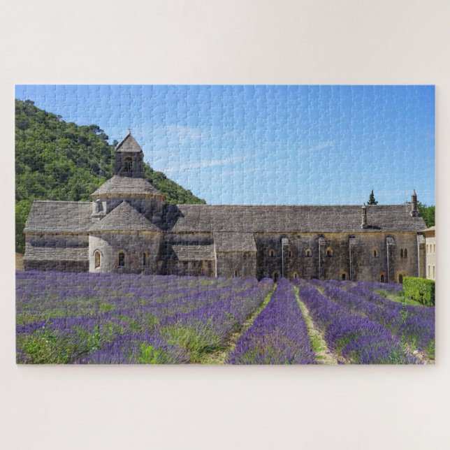 Lavender Fields of Senanque Abbey Jigsaw Puzzle (Horizontal)