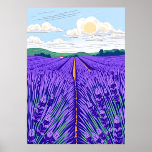 Lavender Fields Poster