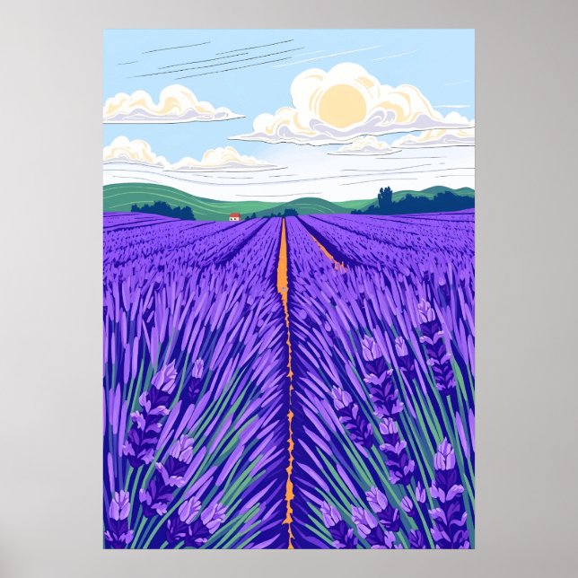 Lavender Fields Poster (Front)
