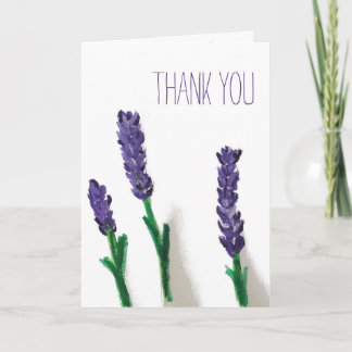 Lavender Fields- Thank You Card