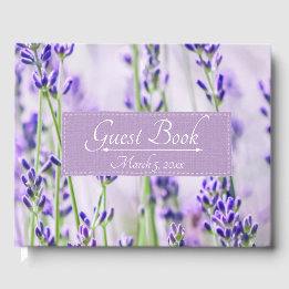 Lavender Fields Wedding Guest Book