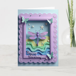 Lavender Floral Birthday Card
