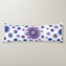 Lavender Floral Body Pillow