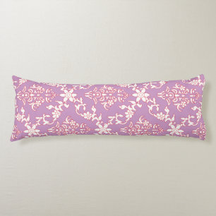 Lavender Floral Body Pillow Elegant Comfort