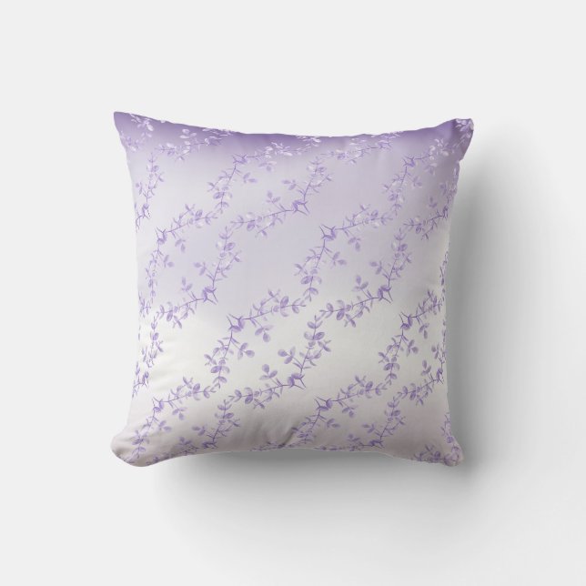 Lavender Floral Cushion (Front)