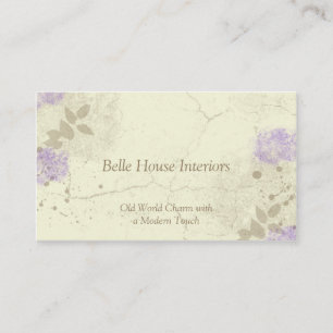 Lavender Floral Garden Business Card