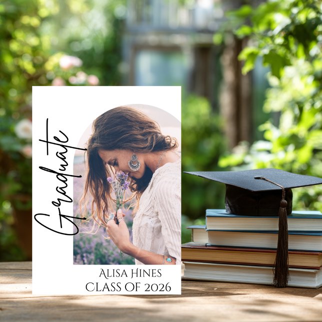 Lavender Floral Graduation Invitation  (Lavender Graduate Invitation. )
