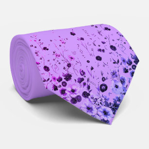 Lavender Floral Men’s Necktie