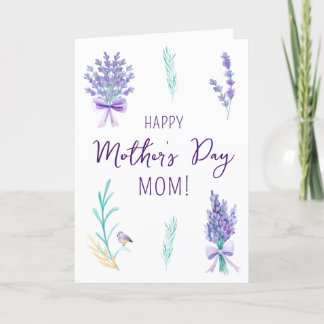 Lavender Floral Mother’s Day Card