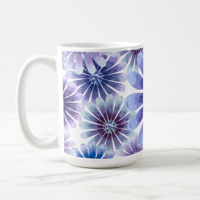 Lavender Floral Mug (Left)