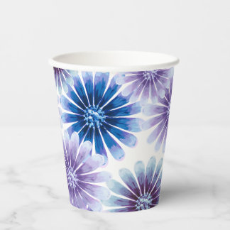 Lavender Floral Paper Cup
