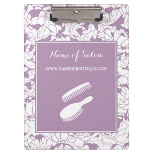 Lavender Floral Salon Branding Clipboard